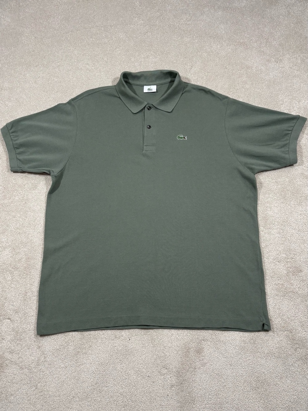 Lacoste Men's Classic Fit Piqué 100% Cotton Short Sleeve Polo XXL Sage Green